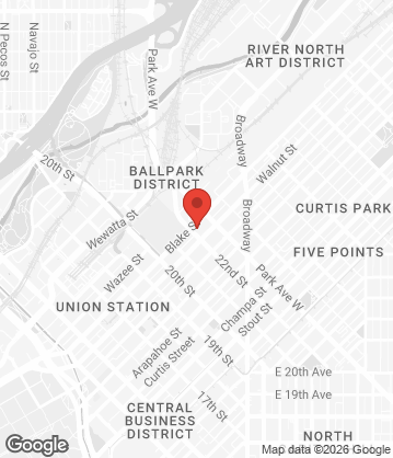 Map of Krave It Pizza & Sandwich Joint & Bar - 2210 Blake St, Unit 101b, Denver, CO, 80205, US